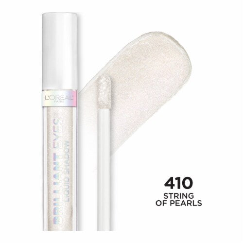 L'ORÉAL PARIS Brilliant Eyes Shimmer Liquid Eye Shadow Makeup, 460 String of Pearls, 0.1 oz.
