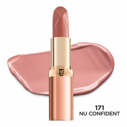 L'ORÉAL PARIS Colour Riche Les Nus Intense Lipstick, Intensely Pigmented, 171 Nu Confident, 0.13 oz.