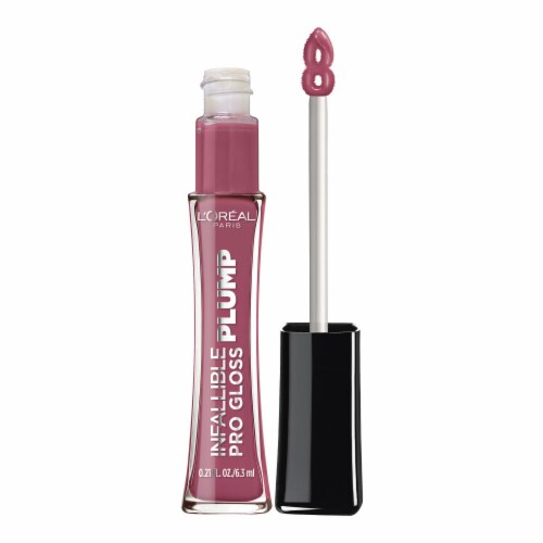 L'Oreal Paris Infallible Pro Gloss Plump Lip Gloss with Hyaluronic Acid, Moonlit Rose, 0.21 oz