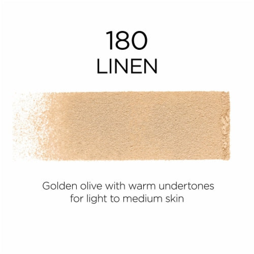 L'ORÉAL PARIS Infallible Up to 24H Fresh Wear Foundation in a Powder, matte finish, 180 Linen, 0.31 oz.