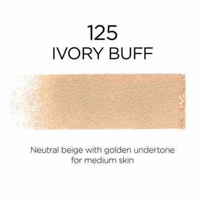 L'ORÉAL PARIS Infallible Up to 24H Fresh Wear Foundation in a Powder, matte finish, 125 Ivory Buff, 0.31 oz.