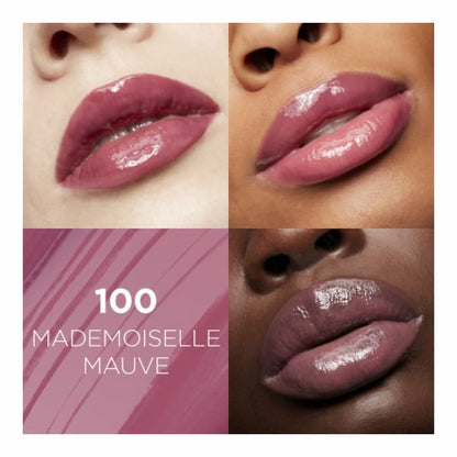 L'ORÉAL PARIS Glow Paradise Hydrating Tinted Lip Balm-in-Gloss with Pomegranate Extract, 100 Mademoiselle Mauve, 0.23 fl oz