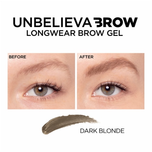 L'ORÉAL PARIS Unbelieva-Brow Longwear Waterproof Tinted Brow Gel, 563 Dark Blonde, 0.15 fl oz