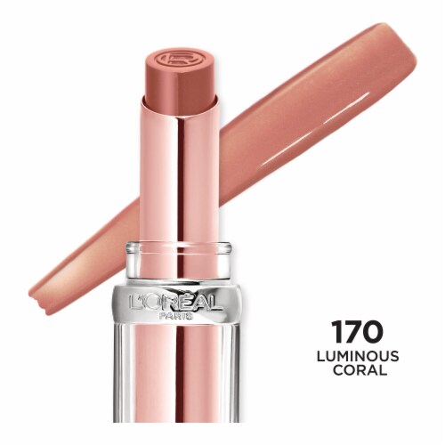 L'ORÉAL PARIS Glow Paradise Balm-in-Lipstick with Pomegranate Extract, 170 Luminous Coral, 0.1 oz