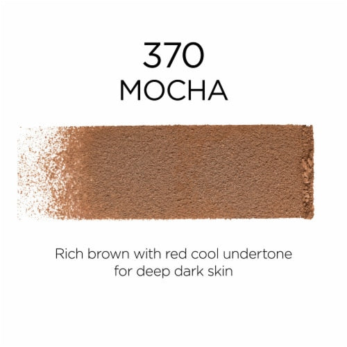 L'ORÉAL PARIS Infallible Up to 24H Fresh Wear Foundation in a Powder, matte finish, 370 Mocha, 0.31 oz