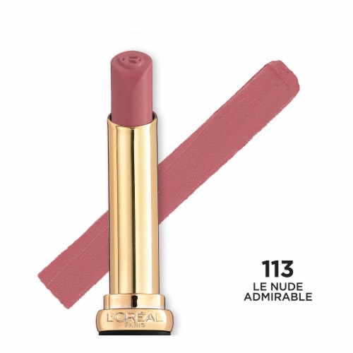 L'ORÉAL PARIS Colour Riche Intense Volume Matte Lipstick, 113 Le Nude Admirable, 0.06 oz