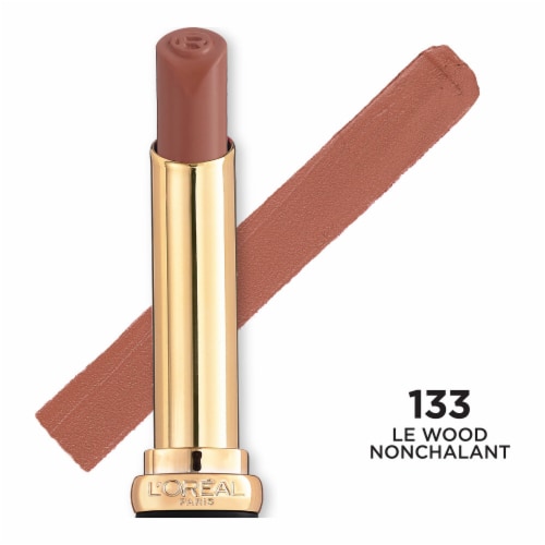 L'ORÉAL PARIS Colour Riche Intense Volume Matte Lipstick, 133 Le Wood Nonchalant, 0.06 oz
