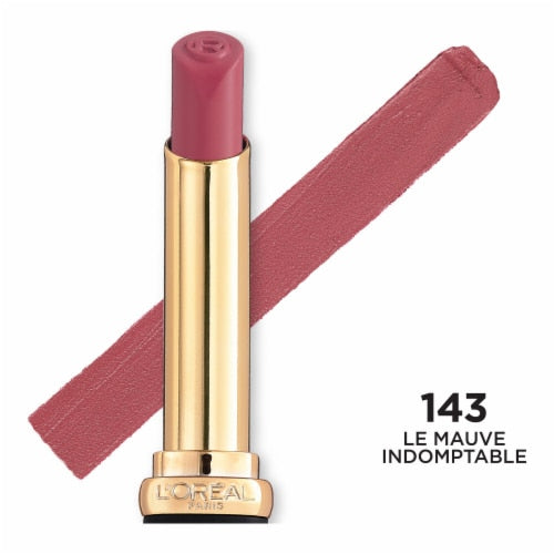 L'ORÉAL PARIS Colour Riche Intense Volume Matte Lipstick, 143 Le Mauve Indomptable, 0.06 oz