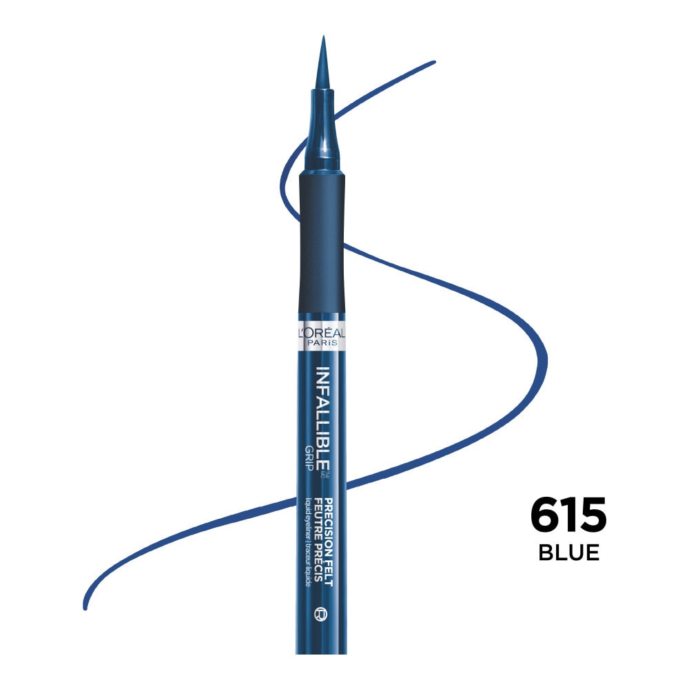 L'ORÉAL PARIS Infallible Precision Felt Waterproof Eyeliner, 615 Blue, 0.03 fl oz