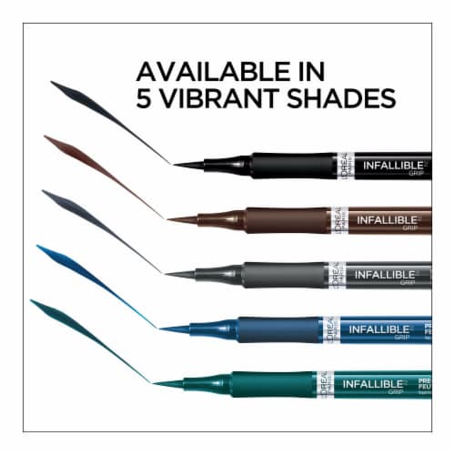 L'ORÉAL PARIS Infallible Precision Felt Waterproof Eyeliner, 615 Blue, 0.03 fl oz