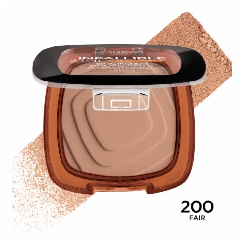 L'ORÉAL PARIS Infallible Up to 24H Fresh Wear Soft Matte Bronzer, 200 Fair, 0.31 oz