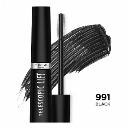 L'ORÉAL PARIS Telescopic Lift Volumizing Washable Mascara, 991 Black, 0.33 fl. oz.