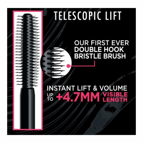 L'ORÉAL PARIS Telescopic Lift Volumizing Waterproof Mascara, 993 Waterproof Black, 0.33 fl. oz.