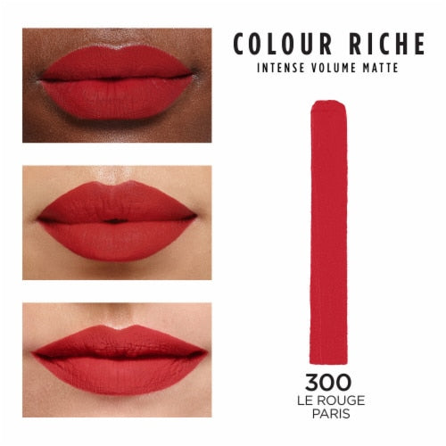 L'ORÉAL PARIS Colour Riche Blurred Matte Lipstick, 300 Le Rouge Paris
