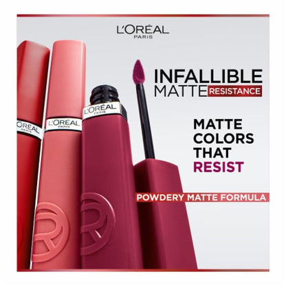 L'ORÉAL PARIS Infallible Matte Resistance Liquid Lipstick, 655 Proposal, 0.16 fl oz