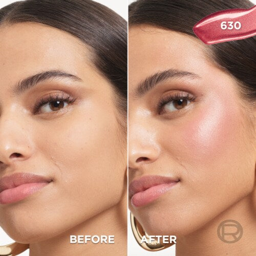 L'ORÉAL PARIS Lumi Le Liquid Blush, Intense Liquid Pigments, 630 Glowy True Rose, 0.33 fl oz