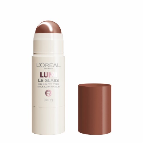 L'ORÉAL PARIS Lumi Le Glass Highlighter Stick, 625 Glassy Sunset Amour, 0.17 oz