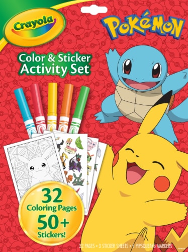 Crayola Pokémon Color & Sticker Activity Set, 32 pages