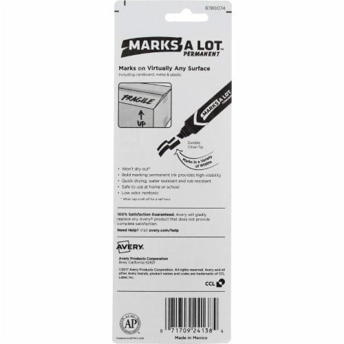 Avery Marks-A-Lot Jumbo Sized Permanent Marker - Black