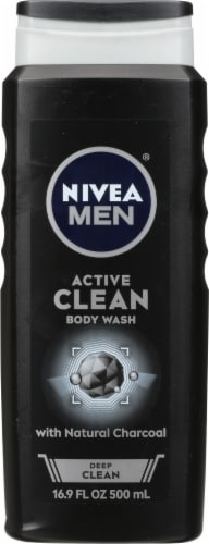 Nivea Men Body Wash 3-In-1 Natural Charcoal 16.9oz