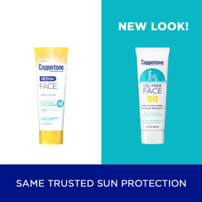 Coppertone Spf#50 Oil-Free Face Lotion 3oz