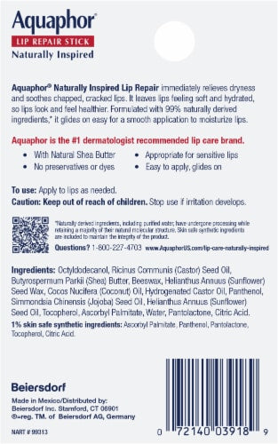 Aquaphor Naturally Inspired Lip Repair Stick - Coconut Oil