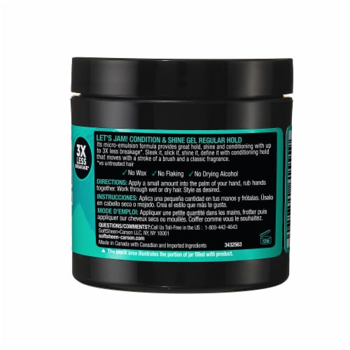 SoftSheen Carson Let's Jam! Shining & Conditioner Gel Regular Hold, 4.4 oz