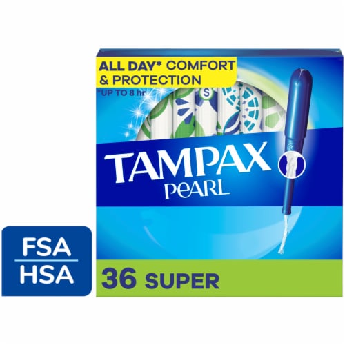 Tampax Tampons Pearl Super 10 Count Leakguard Unscented