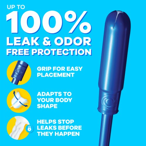 Tampax Tampons Pearl Regular 10 Count Leakguard Unscented