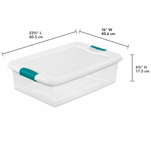 Sterilite 25 Quart Latching Box - Clear