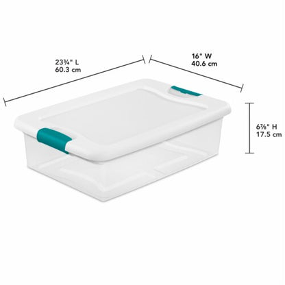 Sterilite 25 Quart Latching Box - Clear