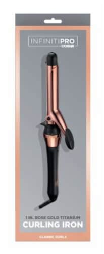 CONAIR Infinitipro Titanium Curling Iron - Rose Gold, 1.25"