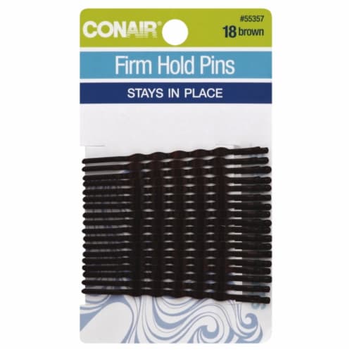 CONAIR Styling Essentials Firm Hold Bobby Pins - Brown, 18 count