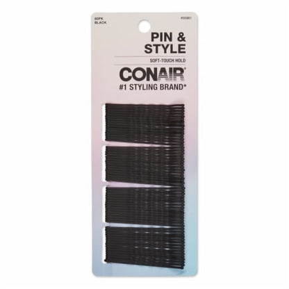 CONAIR Soft Touch Multi Pack Bobby Pins - Black, 60 count