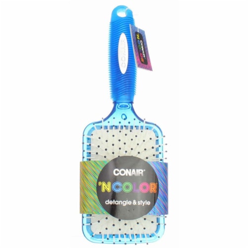 CONAIR Color Pops Detangle & Style Paddle Hair Brush - Pink