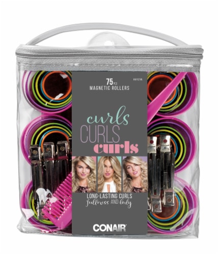 CONAIR Curls Curls Curls Long Hair Spiral Rollers - Assorted Colors, 12 count