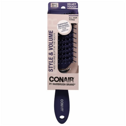 CONAIR Velvet Touch Vented Blow Dry Hairbrush -Green