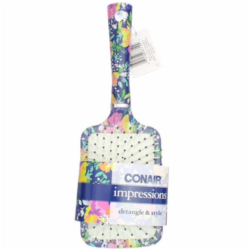 CONAIR Impressions Detangle & Style Paddle Cushion Hair Brush - Assorted