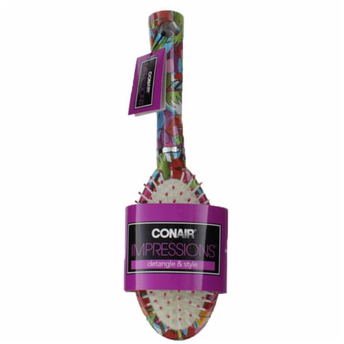 CONAIR Impressions Detangle & Style Paddle Cushion Hair Brush - Assorted