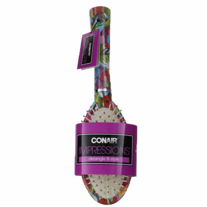 CONAIR Impressions Detangle & Style Paddle Cushion Hair Brush - Assorted
