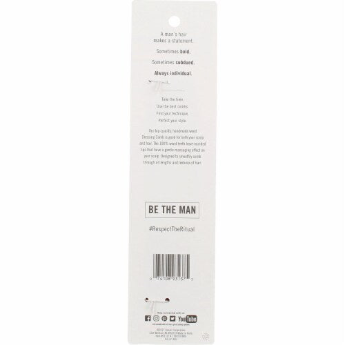CONAIRMAN 100% Wood Handmade Dressing Comb