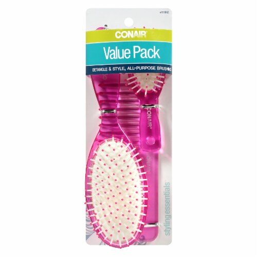 CONAIR For Men Everyday Styling Brush and Comb Value Pack