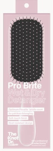 CONAIR The Knot Dr. Pro Brite Wet & Dry Detangler Hair Brush - Pink