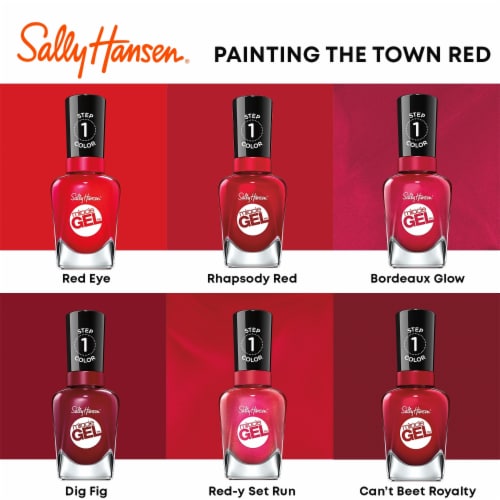Sally Hansen Miracle Gel Nail Polish - Rhapsody Red - 0.5 fl oz