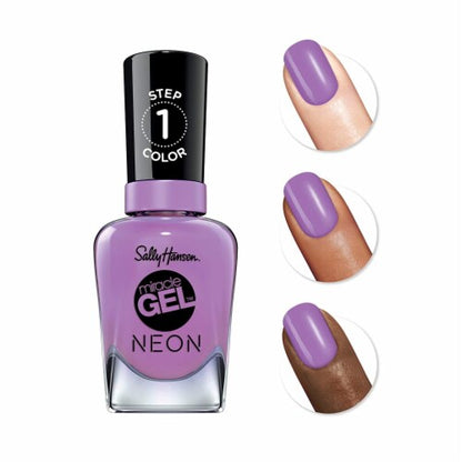 Sally Hansen Miracle Gel Nail Polish - Violet Voltage (Neon) - 0.5 fl oz