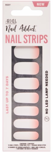 Ardell Nail Addict Long-Lasting Nail Strips Set - Rosy