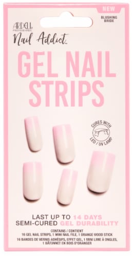 Ardell Nail Addict Gel Nail Strips Set  - Blushing Bride