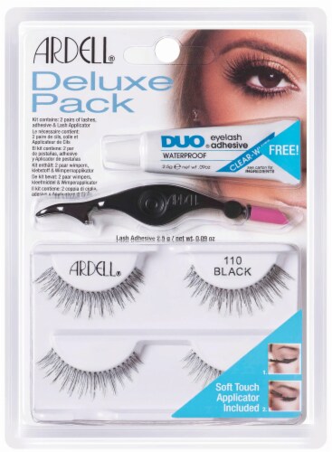 Ardell Fashion Lashes Deluxe Pack with Duo Adhesive - 110 Black