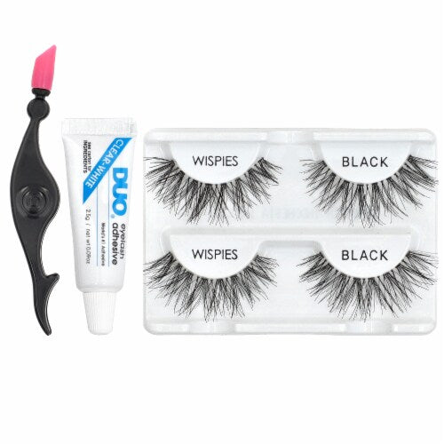 Ardell Fashion Lashes Deluxe Pack with Duo Adhesive - Wispies