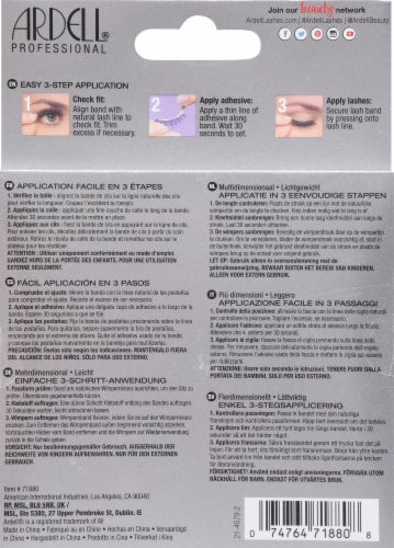 Ardell 3D Faux Mink Lashes - 854 Black, 4 count